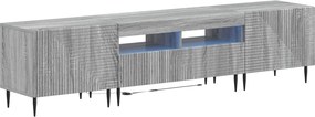 vidaXL 3 Τεμάχια LED Τηλεοπτική Ντουλάπα Γκρι Sonoma