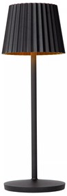 Φωτιστικό Επιτραπέζιο Lucide 27889-02-30 JUSTINE Μαύρο Ματ (Black Mat) 2700 K