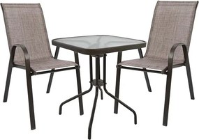 ΣΕΤ ΤΡΑΠΕΖΑΡΙΑ 3ΤΜΧ ΚΑΡΕΚΛΕΣ ΚΑΙ ΤΡΑΠΕΖΙ 60x60 HM5183.02