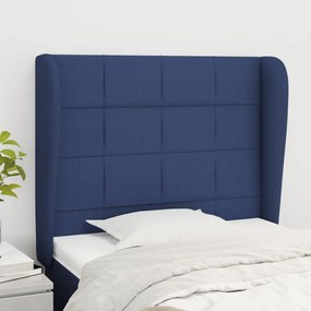 Κεφαλάρι με Πτερύγια Μπλε 83x23x118/128 εκ. Υφασμάτινο 3117936