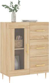 vidaXL Ντουλάπι Sonoma Δρυς 69,5 x 34 x 90 εκ. από Επεξεργασμένο Ξύλο