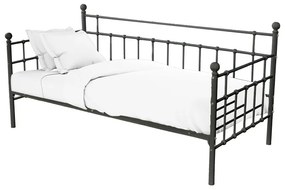 Intrahome Κρεβάτι-Καναπές Havelock Intrahome μαύρο μεταλλικό 90x190 | SKU: INTRAPA-396111120