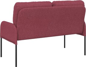vidaXL Καναπέδες με μαξιλάρι 110cm Κόκκινο Κόντρα πλακέ