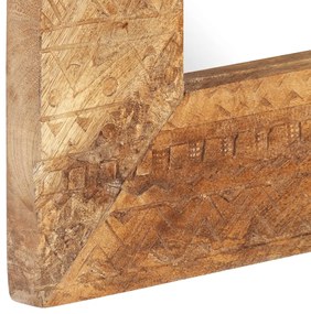 vidaXL Καθρέφτης Σκαλιστός στο Χέρι 110x50x2,5εκ από Μασίφ Ξύλο Μάνγκο