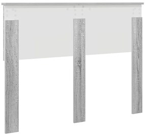 vidaXL Κεφαλάρι Γκρίζο Σονομα 120 cm Επεξεργασμένο ξύλο