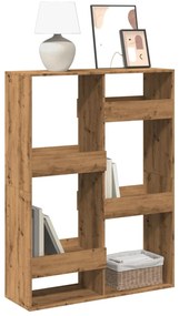 vidaXL Βιβλιοθήκη Αρτισιανή Δρυς 100x33x135 εκ. Επεξ. Ξύλο