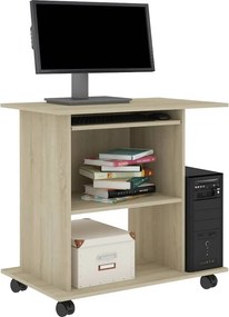 vidaXL Γραφείο Υπολογιστή Sonoma Δρυς 80 x 50 x 75 εκ. από Επεξ. Ξύλο
