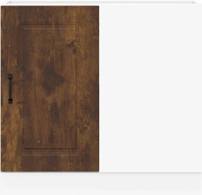 vidaXL ντουλάπι βάσης κουζίνας Kalmar Καπνιστή δρυς Επεξεργασμένο Ξύλο