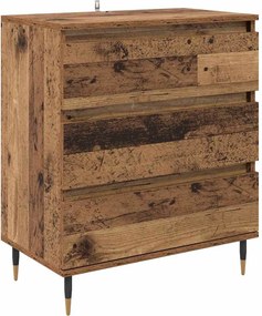 vidaXL Πλαϊνό γραφείο Παλιό Ξύλο 60 x 35 x 70 cm Επεξεργασμένο ξύλο