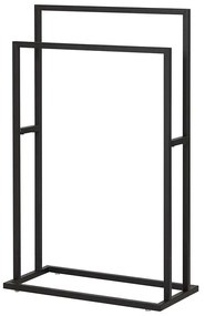 Κρεμάστρα Πετσετών Επιδαπέδια Carre 48x24x78,5cm Black Sealskin Μέταλλο
