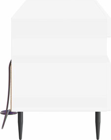 vidaXL Ντουλάπα LED Τηλεόρασης Λευκό Επεξεργασμένο Ξύλο