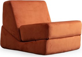 1-Seat Sofa-Bed Origami Convertable - Orange Orange