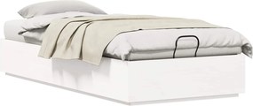 vidaXL Κρεβάτι Οθωμανικού Τύπου Λευκός 80 x 200 cm Στερεό πεύκο