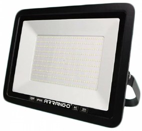 Arrango Στεγανός Προβολέας IP65 Ισχύος 300W με Φυσικό Λευκό Φως σε Μαύρο χρώμα AP79297