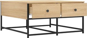 vidaXL Τραπεζάκι Σαλονιού Sonoma Δρυς 80x80x40 εκ. Επεξεργασμένο Ξύλο