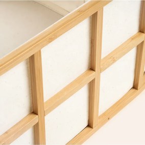 Stewehome φυσικό καλάθι από μπαμπού Πολύχρωμο 32x23x20 cm