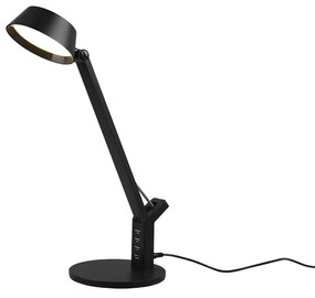 Ava Φωτιστικό Γραφείου LED με Σπαστό Βραχίονα σε Μαύρο Χρώμα Trio Lighting 523090132