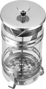 VEVOR French Press Coffee Maker 1L Borosilicate Glass Coffee Tea Press Silver