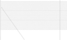 vidaXL Φράχτης Εξαγώνου Γκρι 1,4 x 10 m PVC