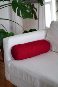 Διακοσμητικό Μαξιλάρι Κόκκινο TEDDY ROLLER 50x14x14