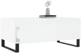 vidaXL Τραπεζάκι Σαλονιού Λευκό 90 x 50 x 36,5 εκ. Επεξεργασμένο Ξύλο