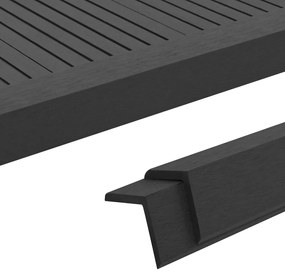 vidaXL Γωνίες Deck 5 τεμ Μαύρες 170 εκ. από WPC
