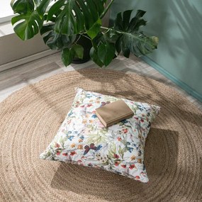 Μαξιλαροθήκη Διακοσμητική Δαπέδου Leza Multi Teoran 65Χ65 Cotton-Polyester