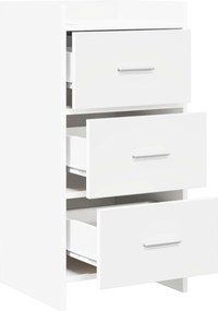 vidaXL Πλαϊνό γραφείο Λευκό 40 x 36 x 80 εκ Επεξεργασμένο Ξύλο