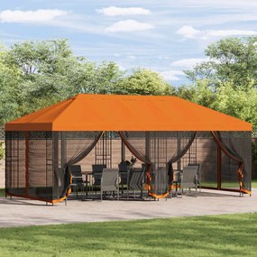vidaXL Κιόσκι με Πλαϊνές Τοίχους 6 x 3 m Πορτοκαλί