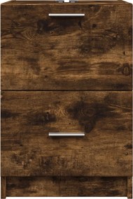 vidaXL Ντουλάπι Νιπτήρα Καπνιστή Δρυς 40x37x59 εκ. Επεξεργ. Ξύλο