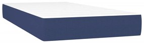 Κρεβάτι Boxspring με Στρώμα Μπλε 120x190 εκ. Υφασμάτινο 3270347