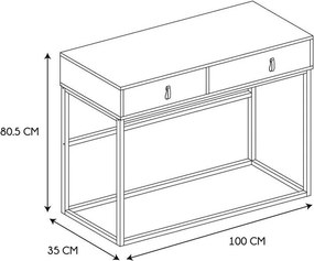ΚΟΝΣΌΛΕΣ &amp; ΜΠΟΥΦΈΔΕΣ (ΈΠΙΠΛΑ ΕΙΣΌΔΟΥ) CONSOLE BOIS ET METAL ABBOTT M1 HD6623