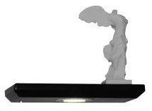 Απλίκα Φωτιστικό Τοίχου LED 3W Reading Light Ράφι 30cm Rowan Homelighting-77-4053-Μαύρο 77-4053