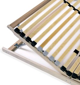vidaXL Τελάρο Κρεβατιού με 28 Σανίδες &amp; 7 Ζώνες 100 x 200 εκ.