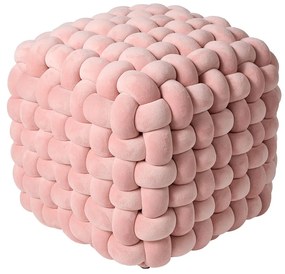 Πουφ (43x43x40) Das Home Stool line Ροζ