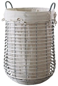 Καλάθι Απλύτων Gisla Medium GISLAM-93 Greige Aquanova Metal,Wood