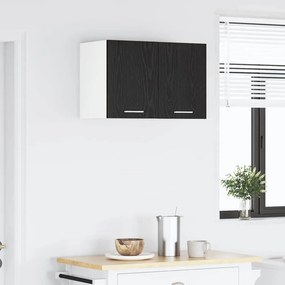 vidaXL Κρεμαστό ντουλάπι 2 pcs Μαύρος Δρυς και Λευκό 30 x 31 x 40 εκ.