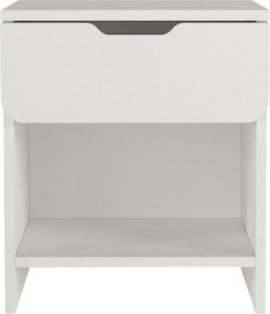 Κομοδίνο Mida Megapap χρώμα λευκό 45x40x52εκ.