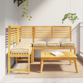 vidaXL Μαξιλάρια Παλέτας  6 τμχ Μπεζ 40x40x8 εκ. από ύφασμα Oxford