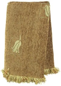 Ριχτάρι Σενίλ Ζακάρ Tulip Beige Μονοθέσιο