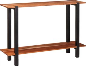 vidaXL Τραπέζι κονσόλας με ράφι Καφέ και Μαύρο 110 x 30 x 75 εκ