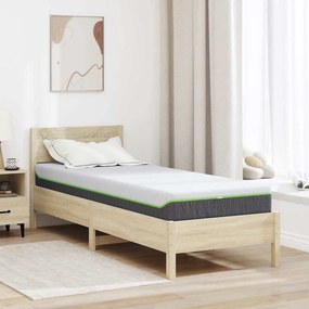 vidaXL Στρώμα Λευκό και Γκρι 70 x 200 cm Ζακάρ ύφασμα
