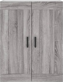 vidaXL Ντουλάπι Γκρι Sonoma 69,5 x 34 x 180 εκ. Επεξεργασμένο Ξύλο