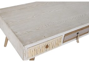Τραπεζάκι Καφέ DKD Home Decor Έλατο βαμβάκι (110 x 60 x 50 cm)