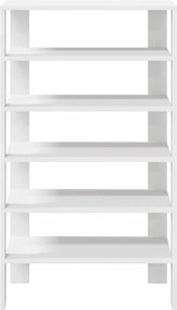 vidaXL Παπουτσοθήκη Λευκή 61x32x105 εκ. από Επεξεργασμένο Ξύλο