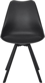 ΚΑΡΈΚΛΕΣ &amp; ΠΟΛΥΘΡΌΝΕΣ CHAIR PP WITH CUSHION ATOM BLACK M4 HD0483