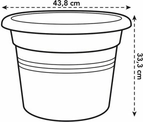 Βάζο Λουλουδιών Elho   Στρογγυλή Ροζ Πλαστική ύλη Ø 30 cm