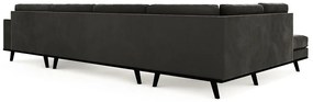 Γωνιακός Καναπές Seattle K101, Γκρι, 351x202x85cm