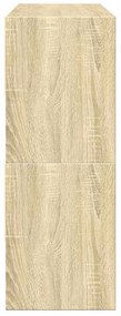 Ράφια παπουτσιών 2 τμχ στοιβαζόμενα Sonoma Oak 89,5x30x40 cm - Καφέ