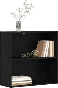 vidaXL Ράφι Βιβλίων 80 x 30 x 76,5 εκ Επεξεργασμένο Ξύλο Μαύρη Οξυά